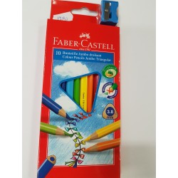 Kredki JUMBO Faber-Castell trójkątne 10 kolorów