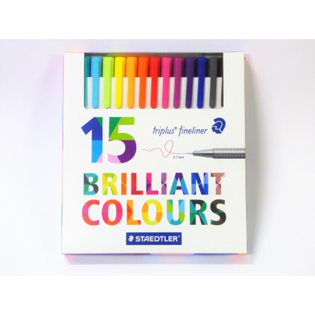 Cienkopisy Triplus Brilliant 15szt Staedtler