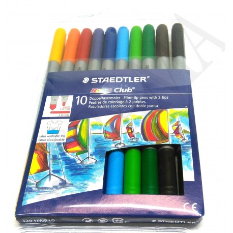 Mazaki dwustronne STAEDTLER 10szt.