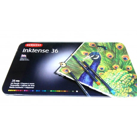 Kredki tuszowe INKTENSE w drewnie 72 kolory DERWENT