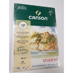 Blok Student A5 CANSON 160g/30ark.szyty