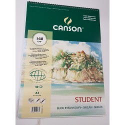 Blok Student A3 CANSON 160g/50ark.spirala