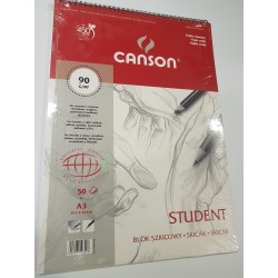 Blok Student A3 CANSON 90g/50ark.spirala